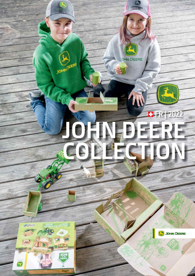 Couverture du catalogue de la collection John Deere 2022
